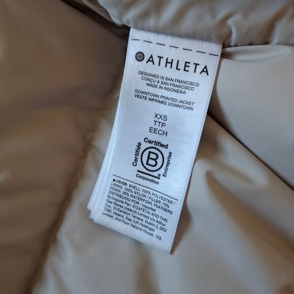 NWT Athleta Winter Snow Puffy Jacket xxs - Picture 4 of 10